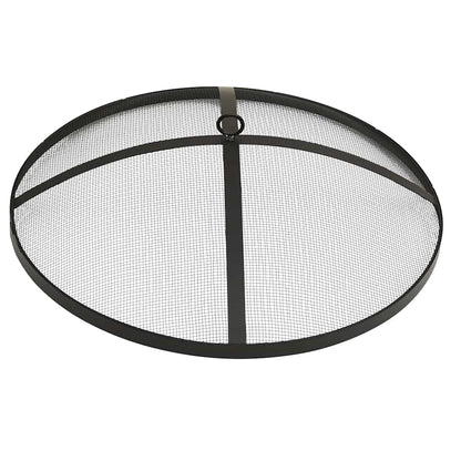 2-in-1 Fire Pit and BBQ with Poker 59x59x60 cm Stainless Steel
