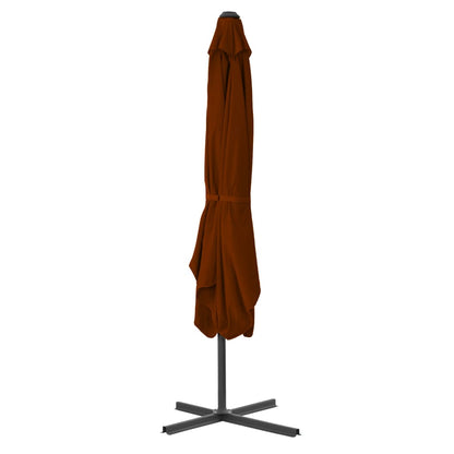 Garden Parasol | Terracotta | Polyester | 250x250 cm | Rotatable