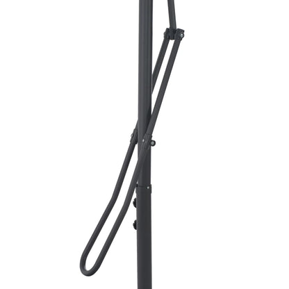 Garden Parasol | Black | Polyester, Powder-Coated Steel | Large