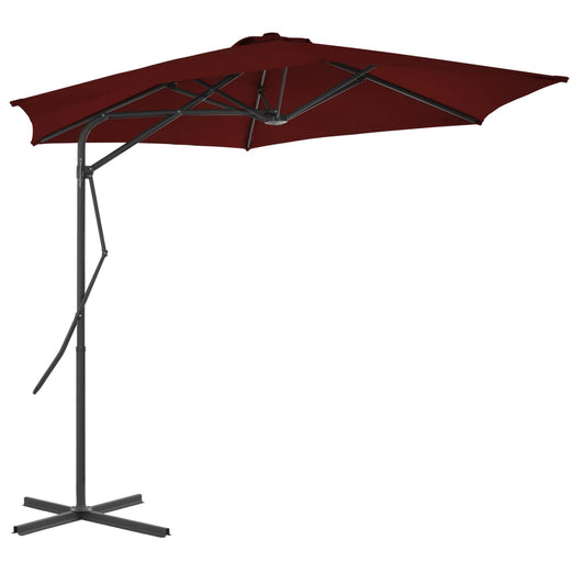 Garden Parasol | Bordeaux Red | Fabric | Medium | Rotatable