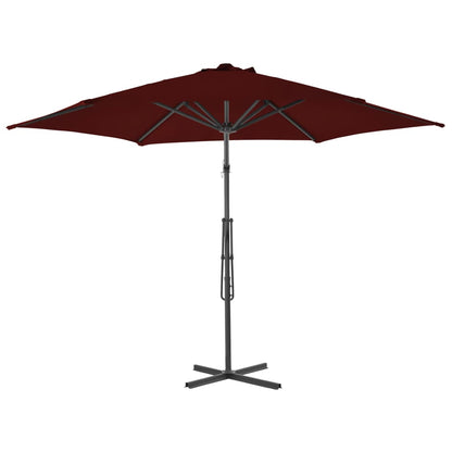 Garden Parasol | Bordeaux Red | Fabric | Medium | Rotatable