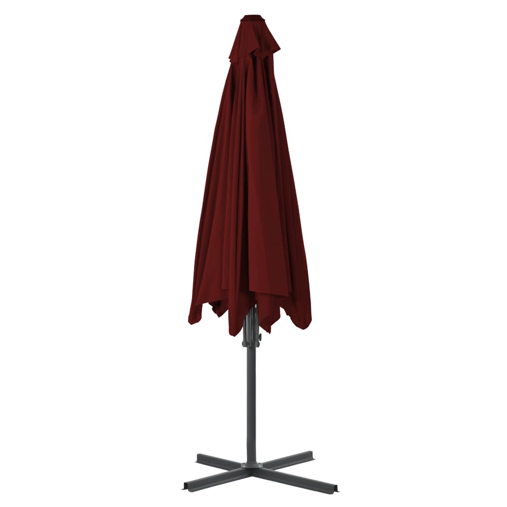 Garden Parasol | Bordeaux Red | Fabric | Medium | Rotatable