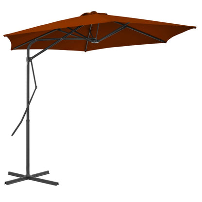 Garden Parasol | Terracotta | Fabric | 300 cm diameter
