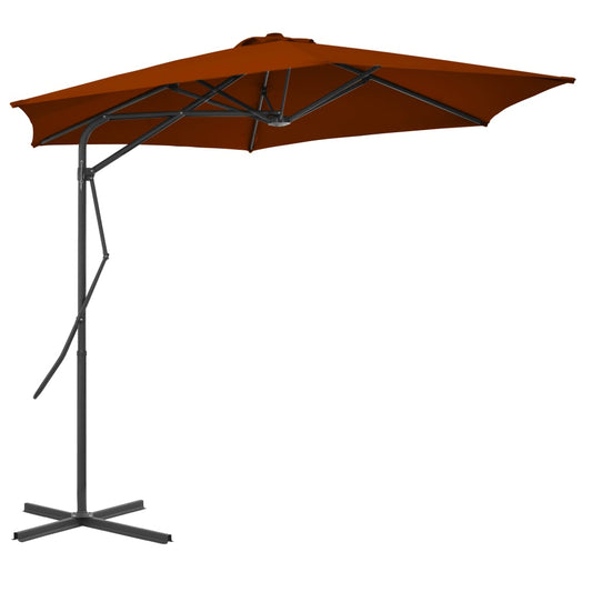 Garden Parasol | Terracotta | Fabric | 300 cm diameter