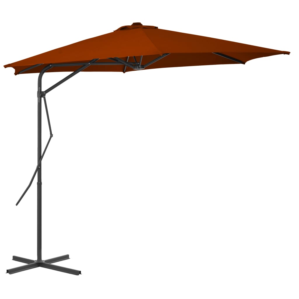 Garden Parasol | Terracotta | Fabric | 300 cm diameter