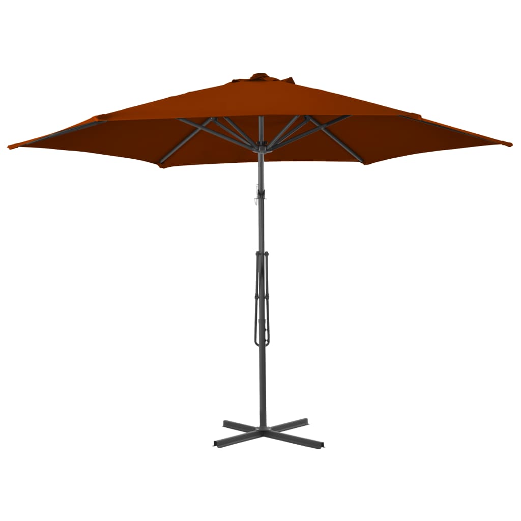 Garden Parasol | Terracotta | Fabric | 300 cm diameter