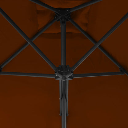 Garden Parasol | Terracotta | Fabric | 300 cm diameter