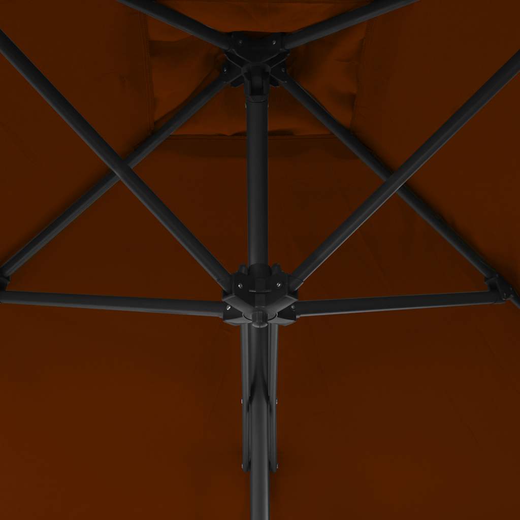 Garden Parasol | Terracotta | Fabric | 300 cm diameter