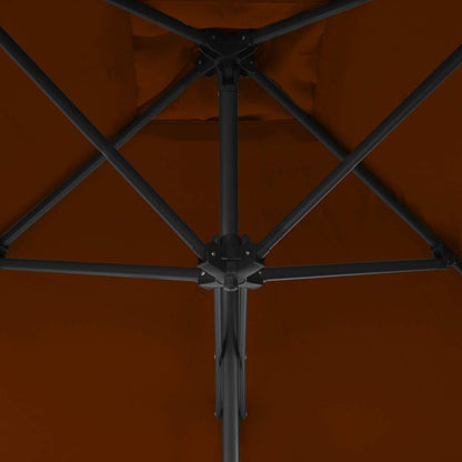 Garden Parasol | Terracotta | Fabric | 300 cm diameter
