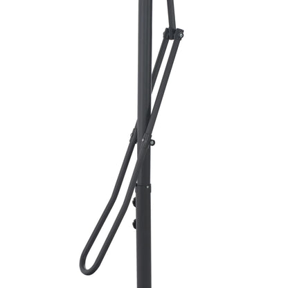 Garden Parasol | Black | Polyester, Powder-Coated Steel | Large