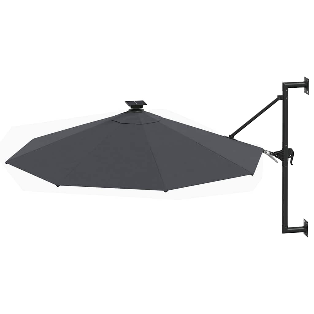 Garden Parasol | Anthracite | Polyester fabric, Metal | Large | Tiltable