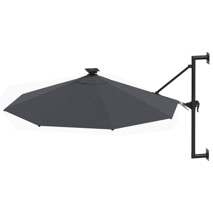 Garden Parasol | Anthracite | Polyester fabric, Metal | Large | Tiltable