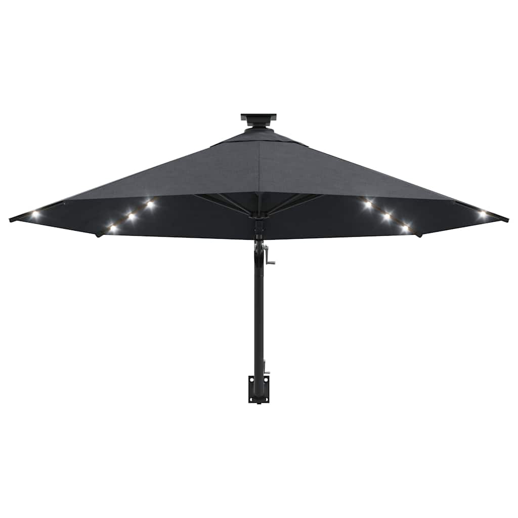Garden Parasol | Anthracite | Polyester fabric, Metal | Large | Tiltable