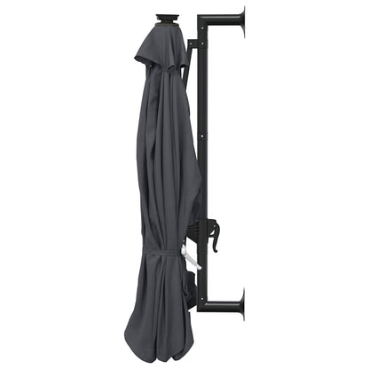 Garden Parasol | Anthracite | Polyester fabric, Metal | Large | Tiltable