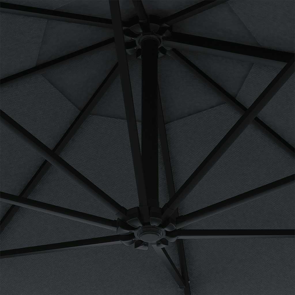 Garden Parasol | Anthracite | Polyester fabric, Metal | Large | Tiltable