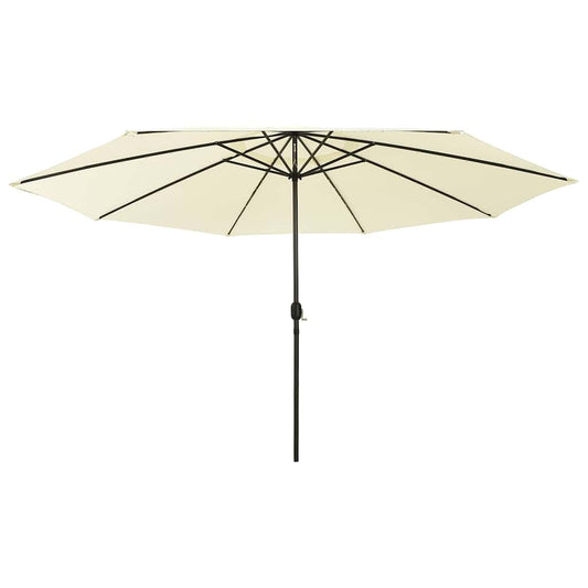 Garden Parasol | Sand | 100% polyester fabric, metal pole | Large