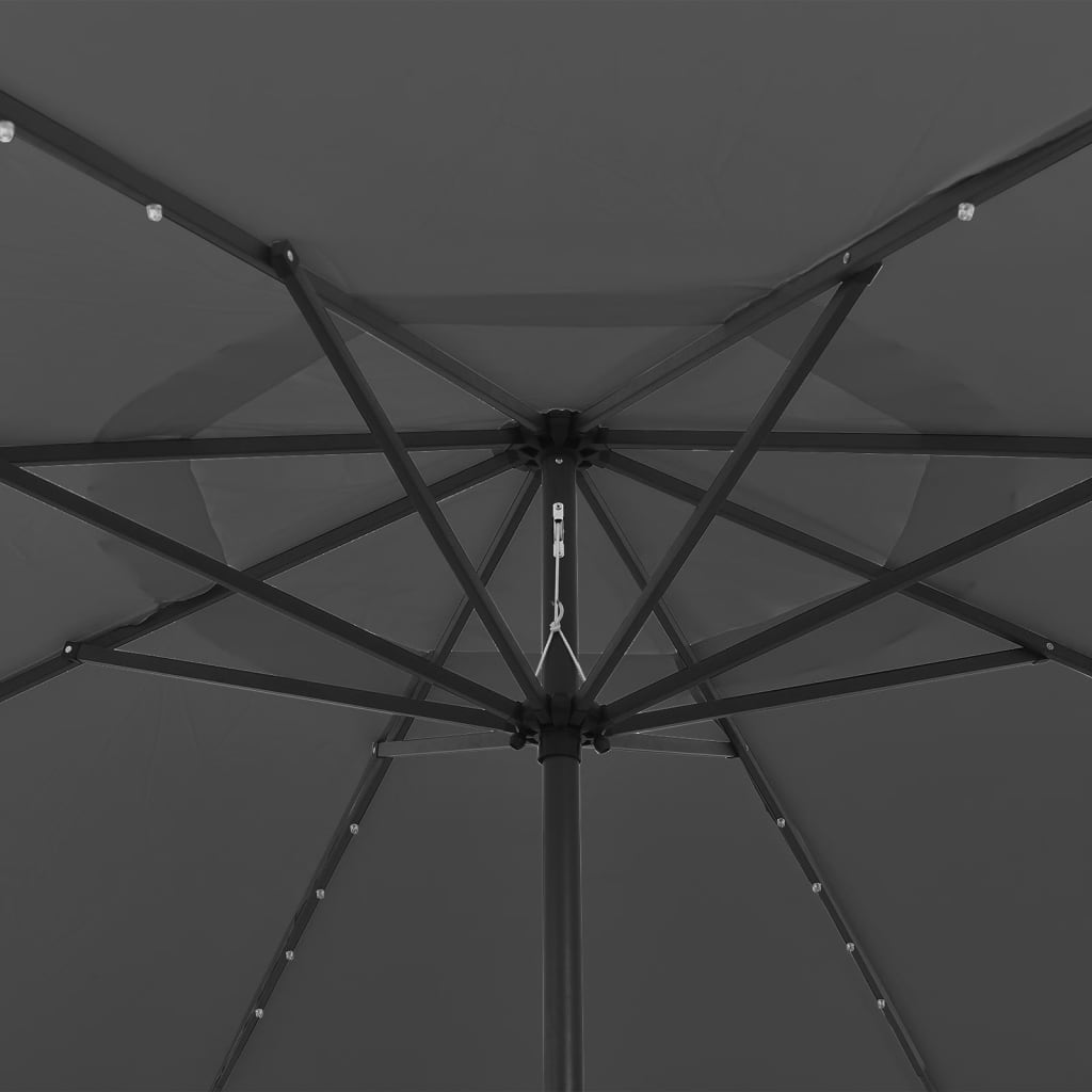 Garden Parasol | Anthracite | Fabric (100% polyester), metal | Large