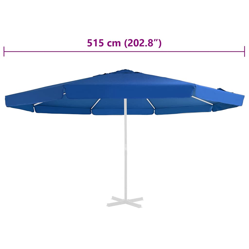 Replacement Fabric for Outdoor Parasol Azure Blue 515 cm