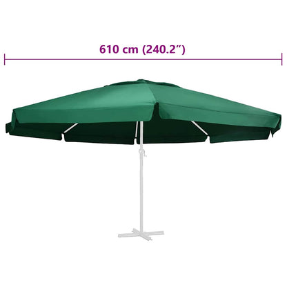 Replacement Fabric for Outdoor Parasol Green 610 cm