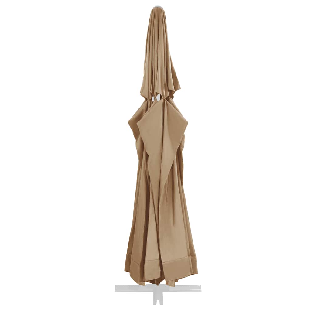 Replacement Fabric for Outdoor Parasol Taupe 610 cm
