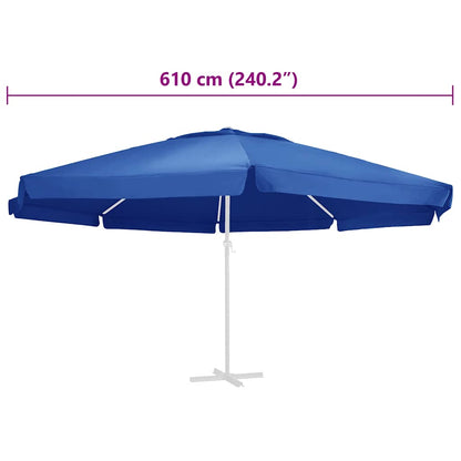 Replacement Fabric for Outdoor Parasol Azure Blue 610 cm