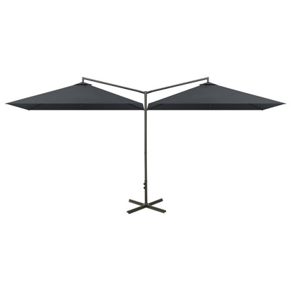 Garden Parasol | Anthracite | Polyester, Steel | Double