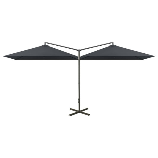 Garden Parasol | Anthracite | Polyester, Steel | Double