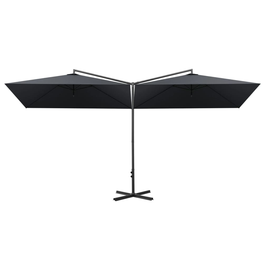 Garden Parasol | Anthracite | Polyester, Steel | Double
