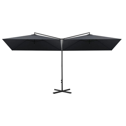 Garden Parasol | Anthracite | Polyester, Steel | Double