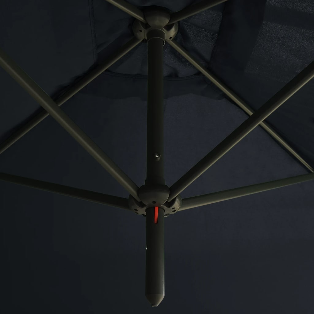 Garden Parasol | Anthracite | Polyester, Steel | Double