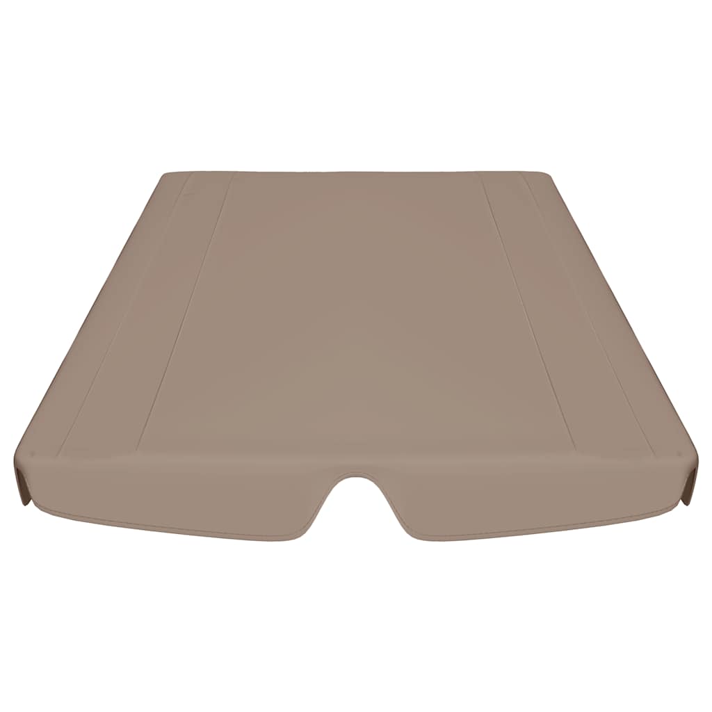 Replacement Canopy for Garden Swing Taupe 188/168x145/110 cm
