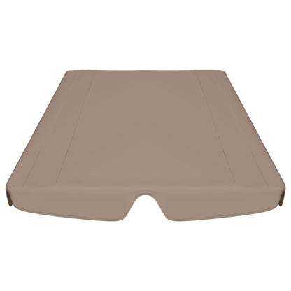 Replacement Canopy for Garden Swing Taupe 188/168x145/110 cm