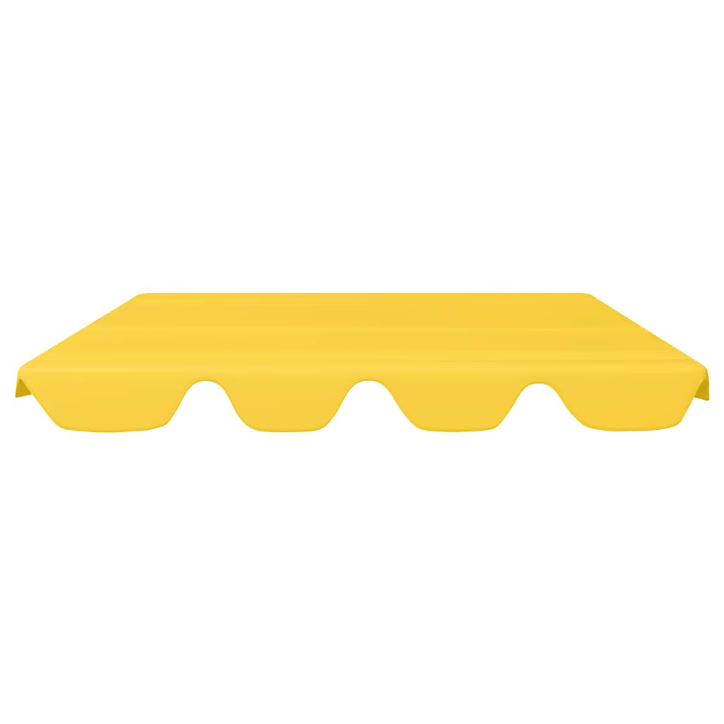 Replacement Canopy for Garden Swing Yellow 188/168x145/110 cm