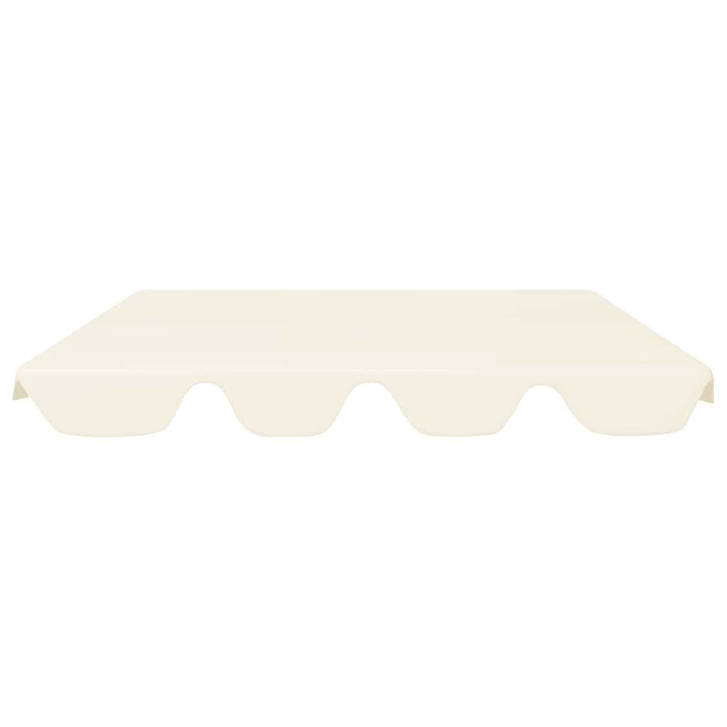 Replacement Canopy for Garden Swing Cream 150/130x105/70 cm