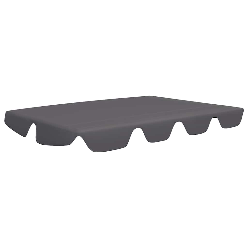 Replacement Canopy for Garden Swing Anthracite 150/130x105/70cm
