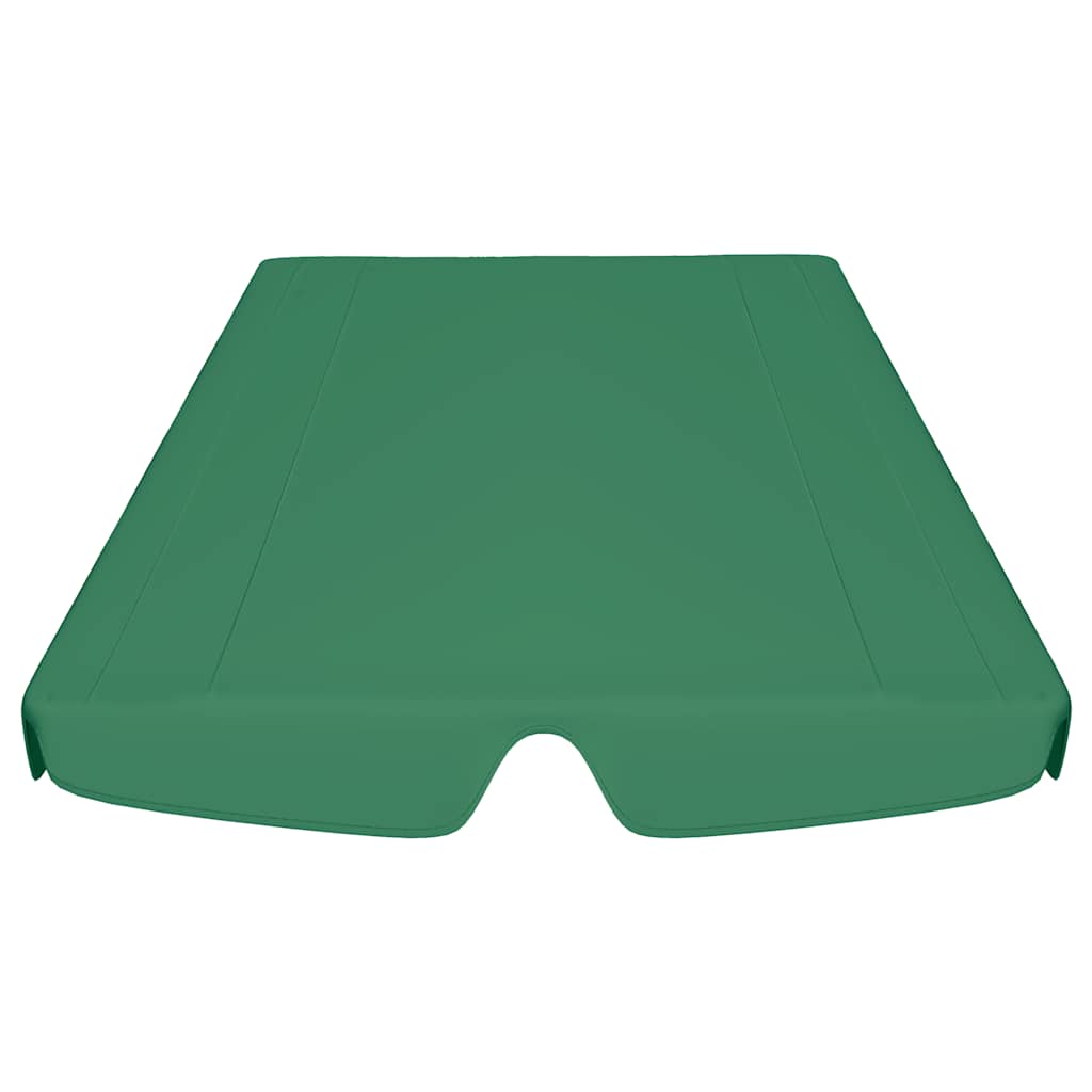 Replacement Canopy for Garden Swing Green 150/130x105/70 cm