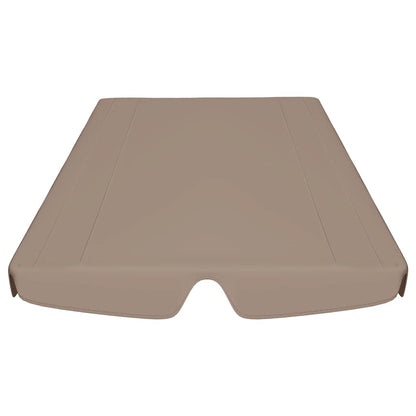 Replacement Canopy for Garden Swing Taupe 150/130x105/70 cm