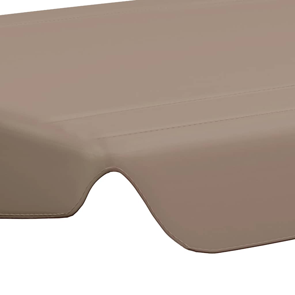 Replacement Canopy for Garden Swing Taupe 150/130x105/70 cm