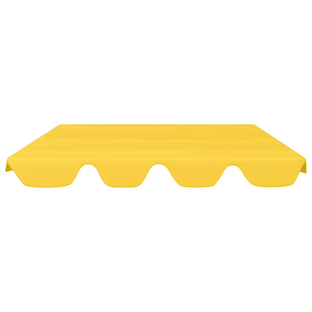 Replacement Canopy for Garden Swing Yellow 150/130x105/70 cm