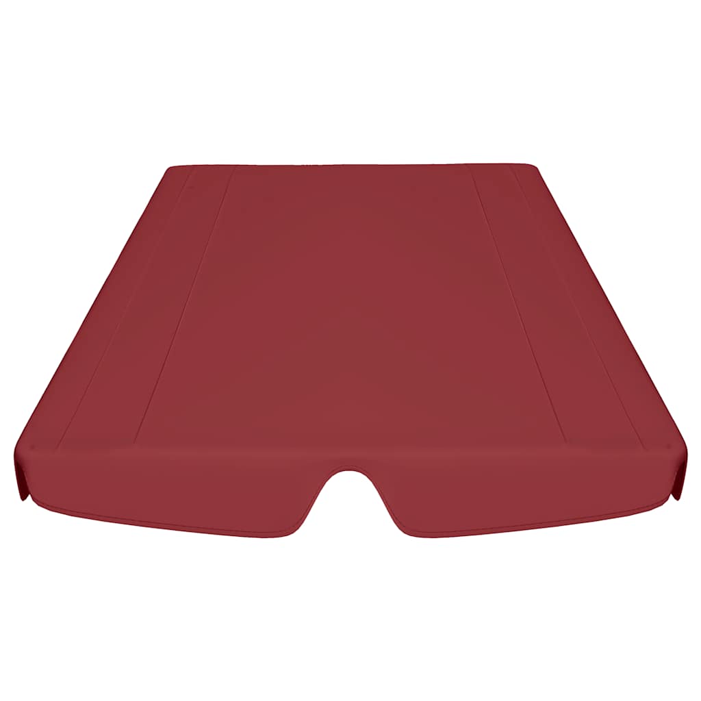 Replacement Canopy for Garden Swing Wine Red 150/130x105/70 cm