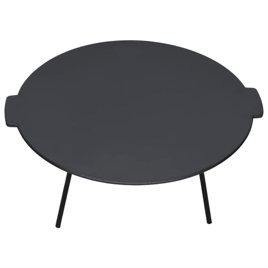 313361 vidaXL Grill Plate Ø44 cm Cast Iron