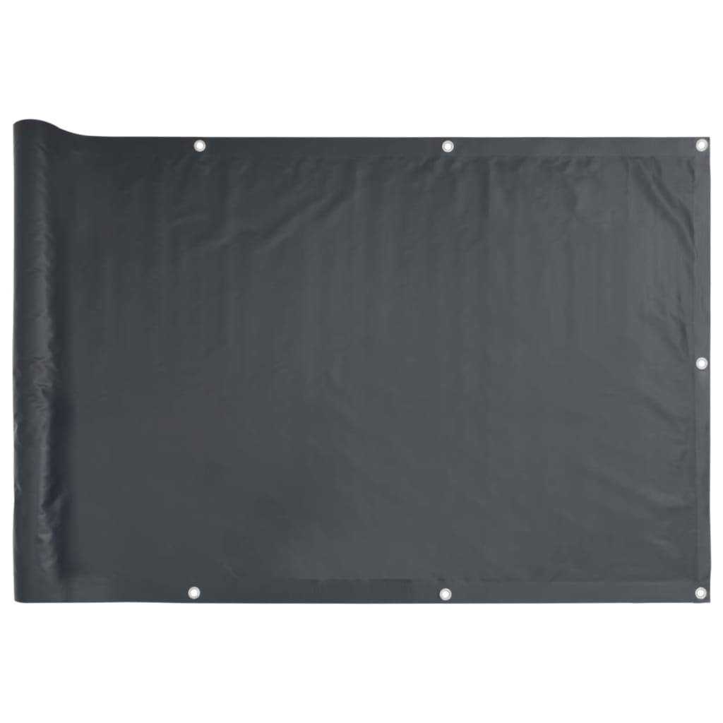 Balcony Screen Anthracite 90x500 cm Oxford Fabric