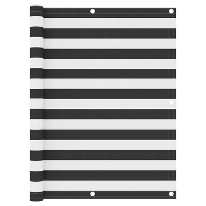 Balcony Screen Anthracite and White 120x300 cm Oxford Fabric
