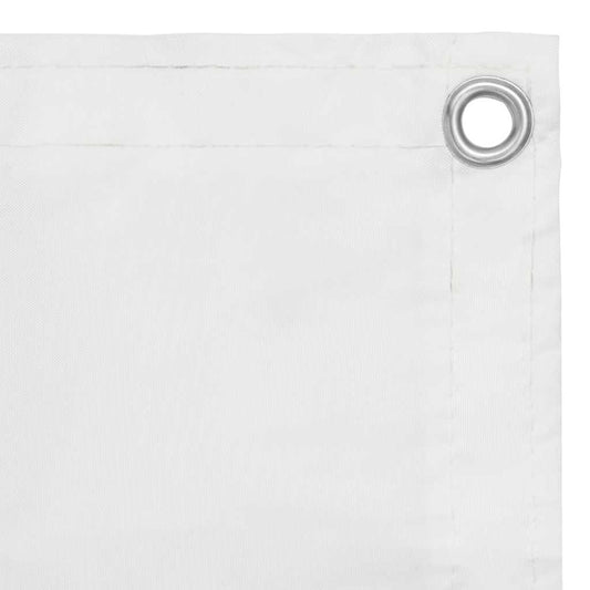Balcony Screen White 90x400 cm Oxford Fabric