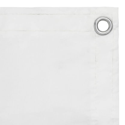 Balcony Screen White 90x600 cm Oxford Fabric
