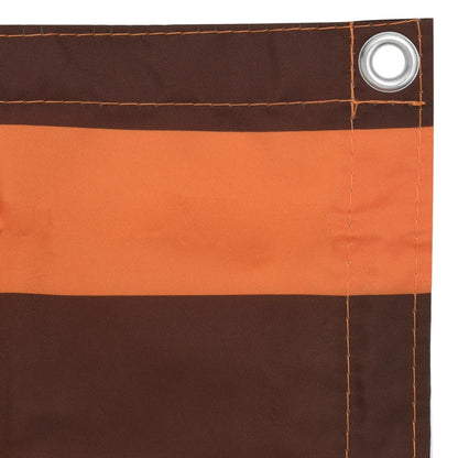Balcony Screen Orange and Brown 75x500 cm Oxford Fabric