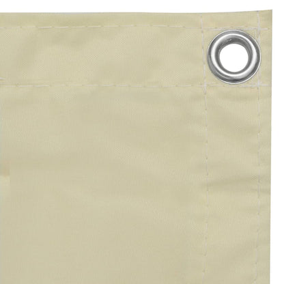Balcony Screen Cream 120x300 cm Oxford Fabric