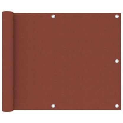 Balcony Screen Terracotta 75x300 cm Oxford Fabric