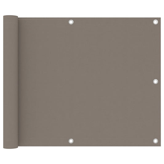 Balcony Screen Taupe 75x300 cm Oxford Fabric