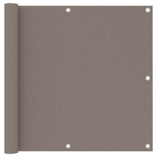 Balcony Screen Taupe 90x300 cm Oxford Fabric